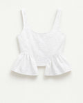 TOP A CORSETTO BIANCO