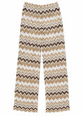 pantalone in maglia traforata