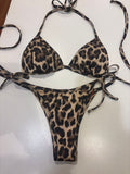 Bikini Reversibile Animalier e Rosso